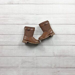 Carter’s Solid Faux Leather Zip Boots